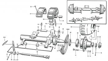 Achse Explosionszeichnung